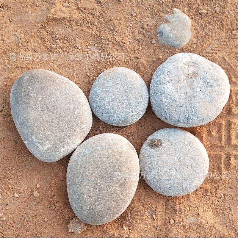 卵石厂供应大块造景石垫底石头抛光鹅卵石学生绘画石头扁圆石