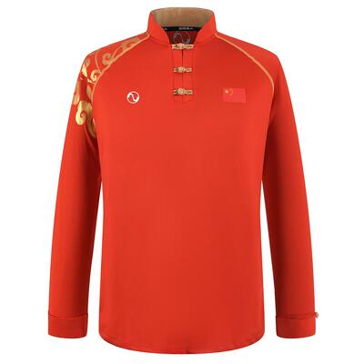 高档祥云训练服长袖上衣秋春牛丝武成术服女装人练功服男太奶极拳