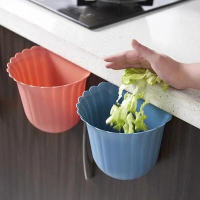 New Kitchen Wall-Mounted Trash Bin, Household Cabinet Door H