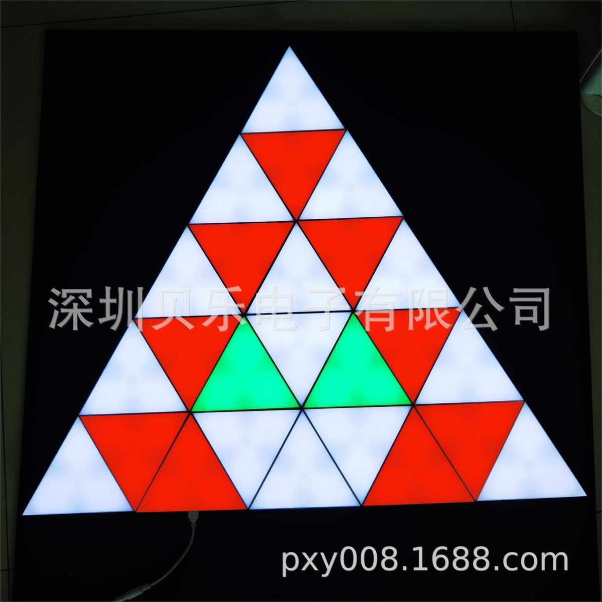 大款三角形LED七彩灯带遥控器模块化触摸灵敏 RGB室内壁灯