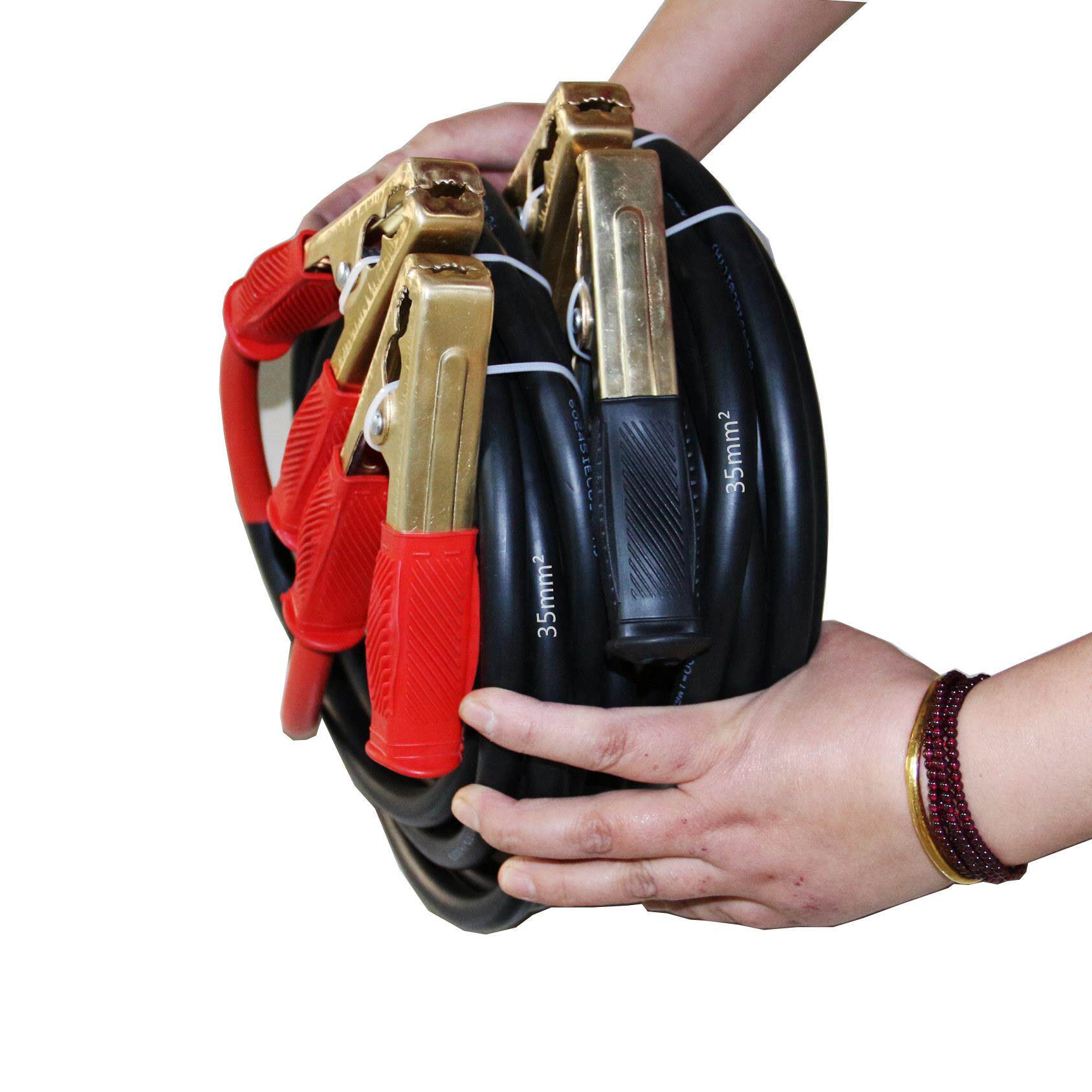 35平方国标汽车帮电瓶线 线货车帮车过江龙纯铜夹子加粗搭火线 线