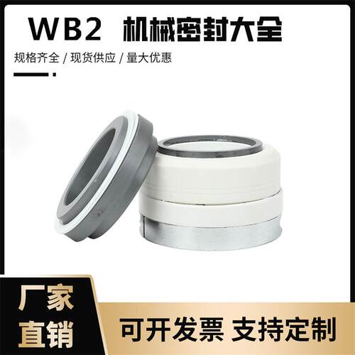 四氟化工泵水泵机械密封件WB2/152-30/35/40单双台阶碳化硅耐酸碱