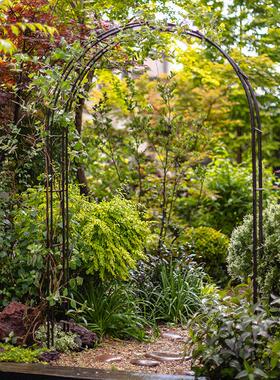 掬涵铁艺拱门花架爬藤架花园支架攀爬架植物架户外庭院装饰花门