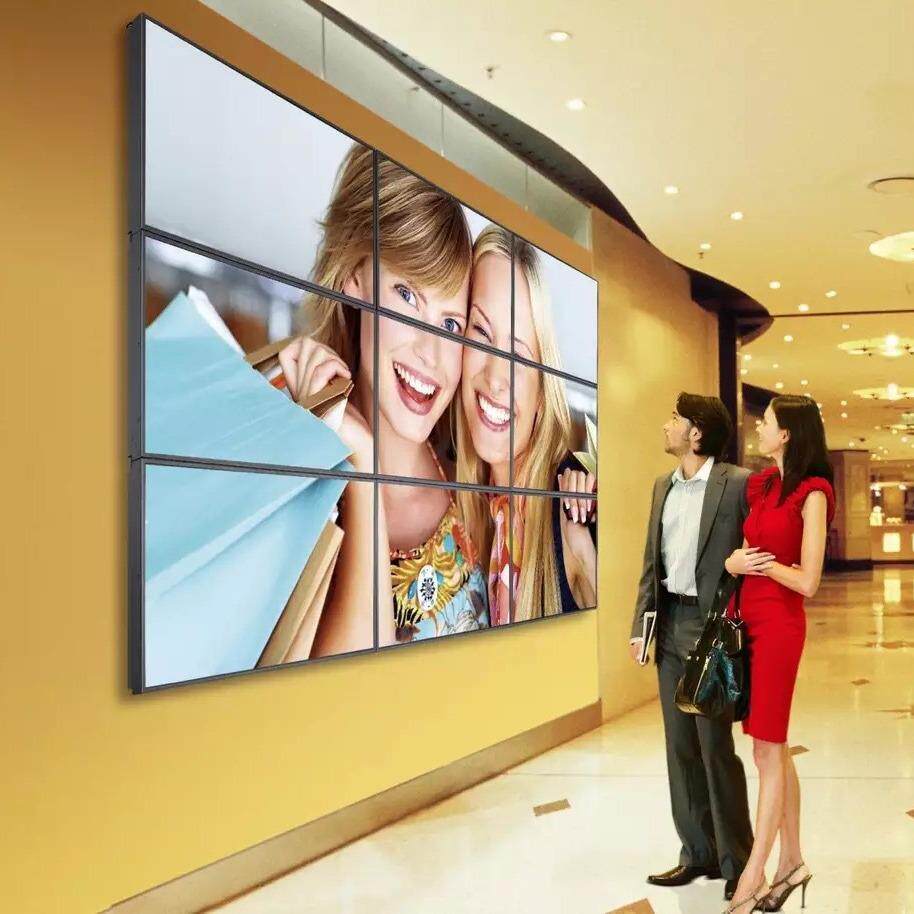 原装LG液晶拼接屏 49寸3.5mm拼缝液晶拼接墙 安防监控电视墙