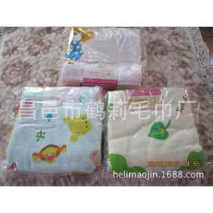 全棉两层无捻提格纱布浴巾盖被60 120多规格粉蓝黄单条打卡装