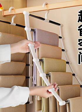 【德国品质专研】裤子收纳大师！衣架不再拥挤杂乱~压缩袋Y