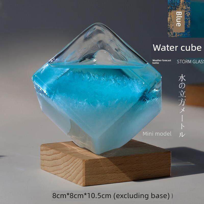 水立方天气预报瓶气象风暴瓶纪念品桌面摆件创意生日礼品毕业礼物
