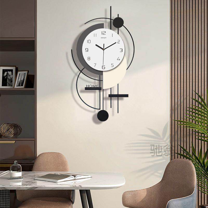 麓r钟表挂钟客厅简约现代家用时尚大气2024新款创意时钟静音