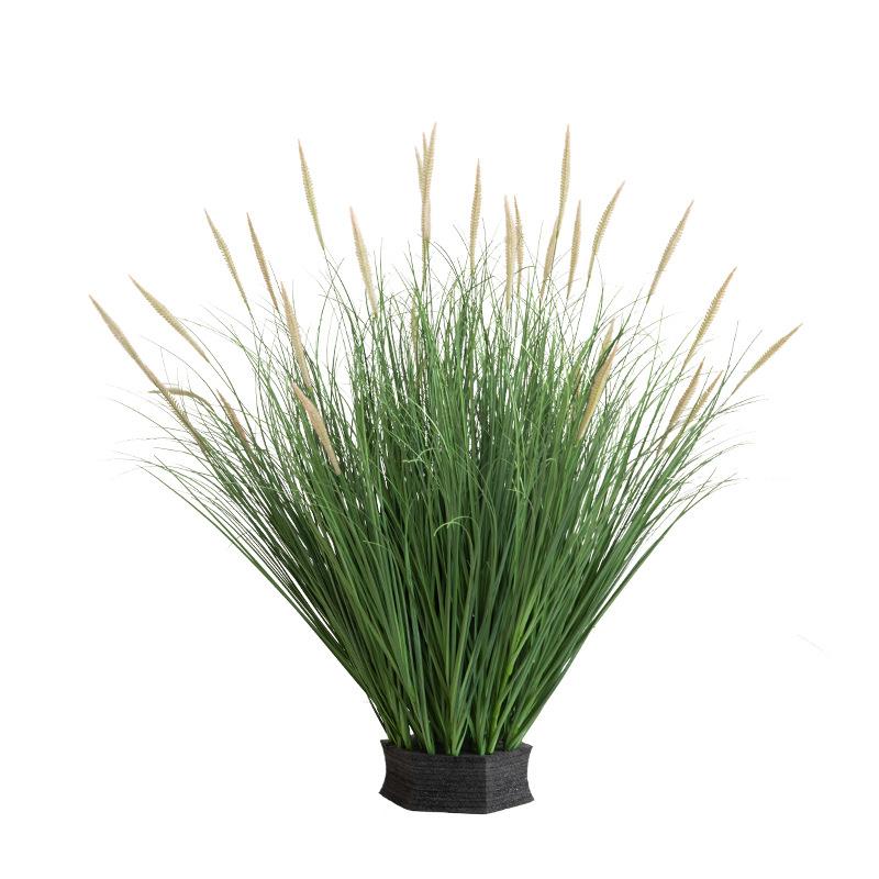 仿生绿植仿真植物芦苇迷你猫尾草ins风室内客厅沙发落地装饰盆栽