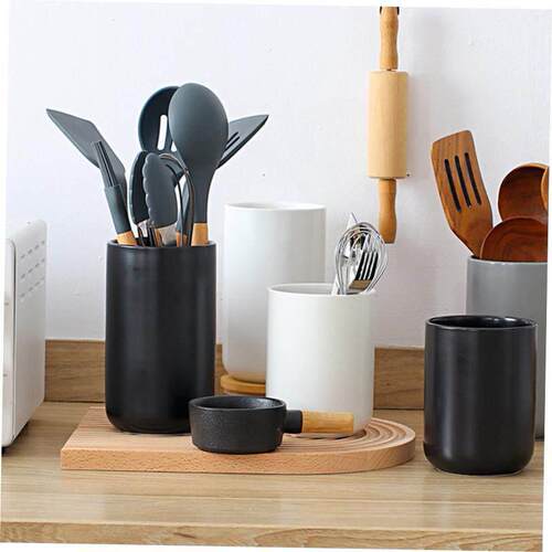 Ceramic chopstick holder kitchen utensil storage bottle
