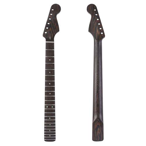 [哑光]22品ST鸡翅木琴柄电吉他琴颈彩贝音点-牛骨上枕 ST Strat