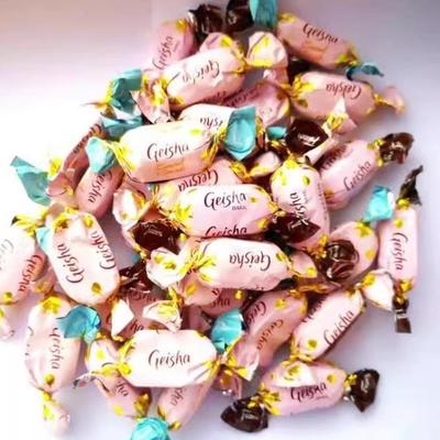 芬兰进口卡菲泽盖莎榛仁味牛奶巧克力焦糖海盐黑巧克力 散装半斤