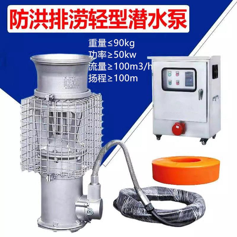 应急防汛大流量扬程潜水泵便携式永磁防汛泵