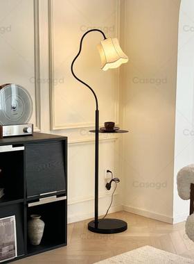 客厅沙发法式复古饰布艺体落地灯卧室高装级66295感置物围架一氛