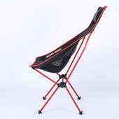 厂家供应户外铝合金双杠便携折叠月亮椅野营休闲钓鱼椅沙滩懒人椅