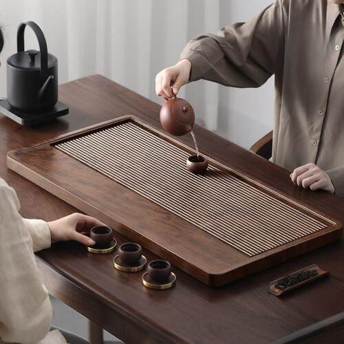 茶盘2026新款家用茶托盘茶具茶台实木高端客厅办公室仿电木干泡台