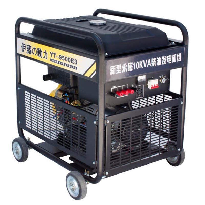 9伊藤动力5KW6KW8KW静柴油Y发电机3KW柴油三相移动车载T500音EYT1图片