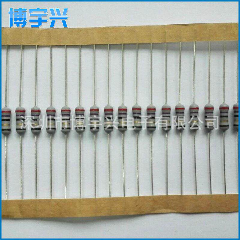 销售绕线保险丝电阻 5色环电阻 直插电阻 抗雷击4KV