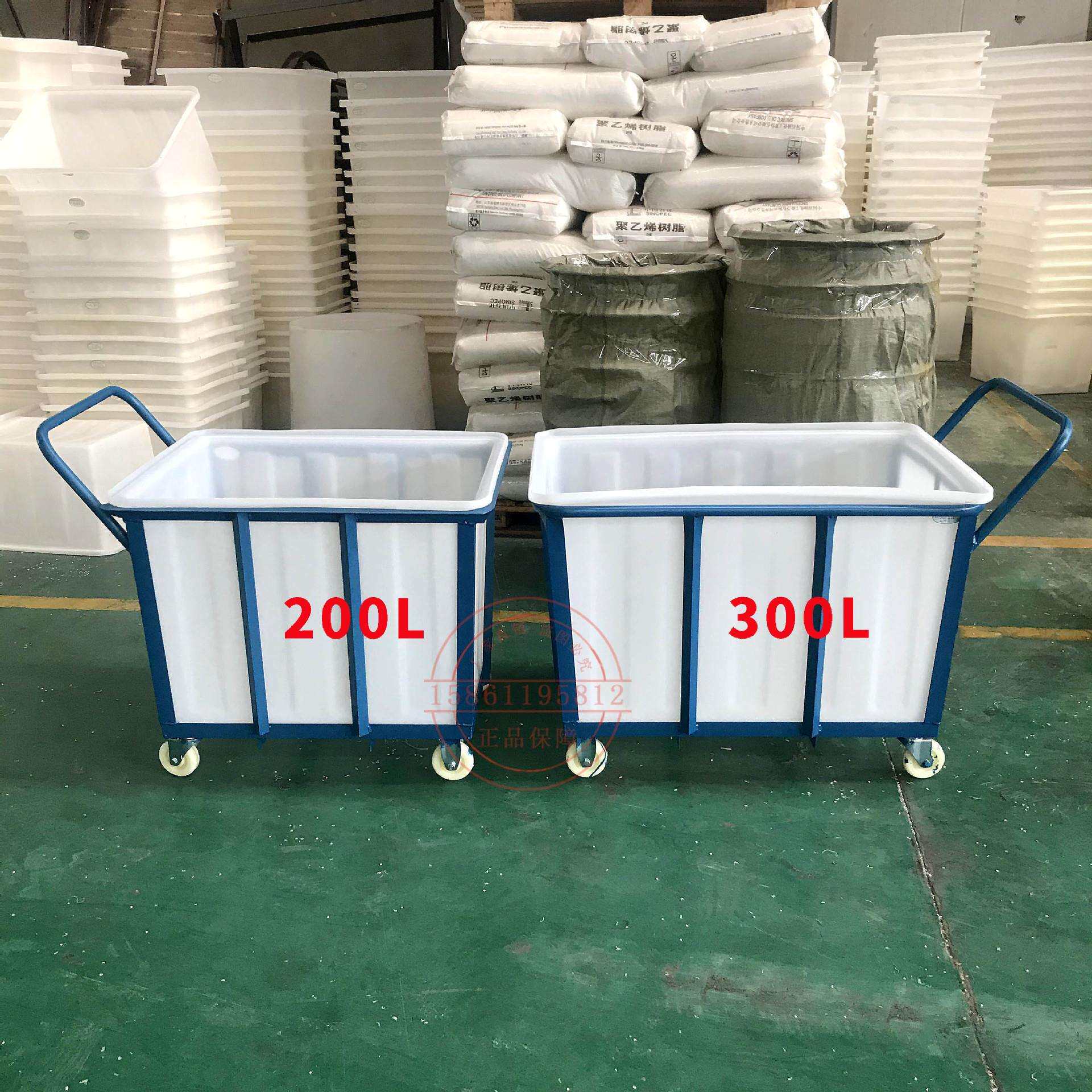 推车桶内部塑胶方箱带子布塑料加装RIG轮出水口带轮化工方桶加落