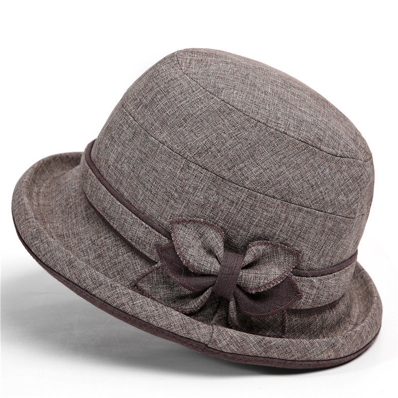 中老年人帽子女士盆帽妈妈保暖夫帽秋冬天毛呢礼帽春秋奶奶布帽