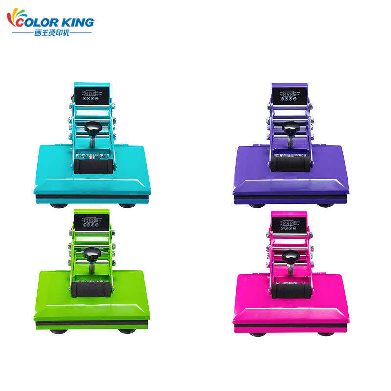 colorKing手动直压烫画机A4尺寸23*30cm热转印服装logo小型印花机
