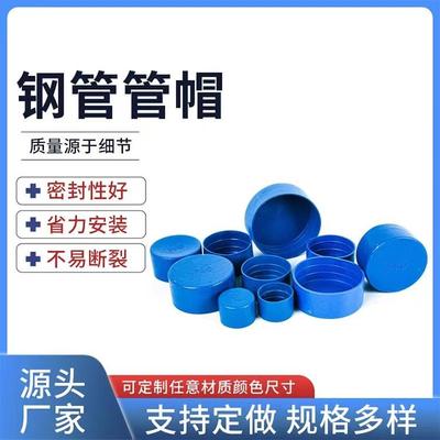 塑料管帽钢管外帽盖帽外扣式防尘盖封头管帽堵头镀锌管保护帽PE