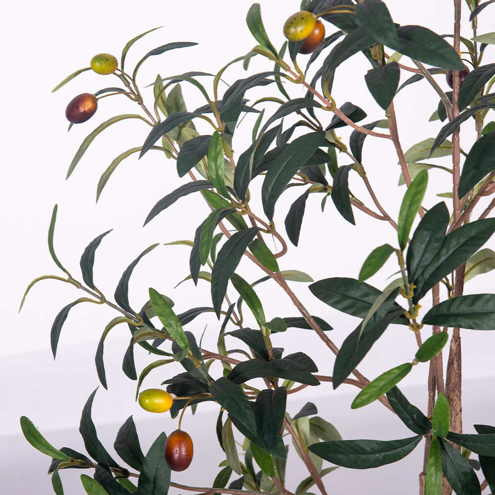 厂家直供仿真绿植橄榄树盆栽家居客厅室内落地大型装饰假树