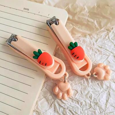 Cute nail clippers, carrot-shaped nail scissors, high appear