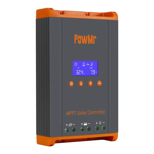 PowMrMPPT太阳能控制器60A可并机120A光伏房车控制器12V-48V跨境