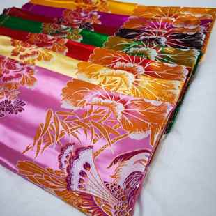 杭州丝绸软缎缎子被面喜庆结婚用老被面子老式包边被罩织锦缎面料