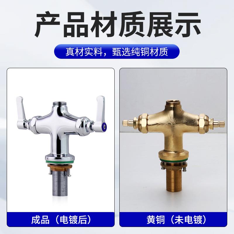 新款直销厨房高压花洒水龙头外贸星盆水龙头套装冷热全铜水槽增压