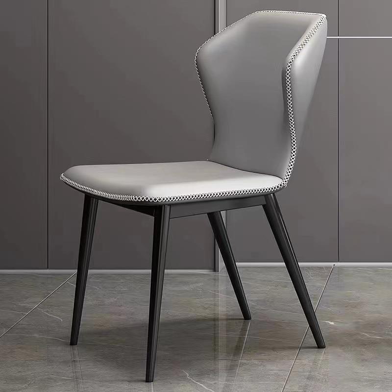 餐家用布现椅代简约餐桌椅背椅轻奢网红科技凳子蝴DIR蝶椅餐靠厅