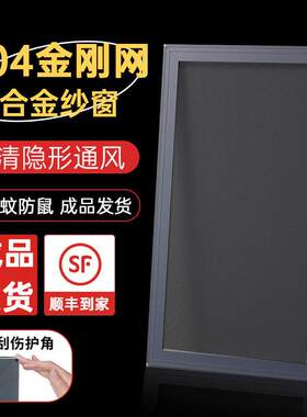 纱窗可推拉式成品防盗防蚊网平移沙窗不锈钢窗框铝合金定制金刚网