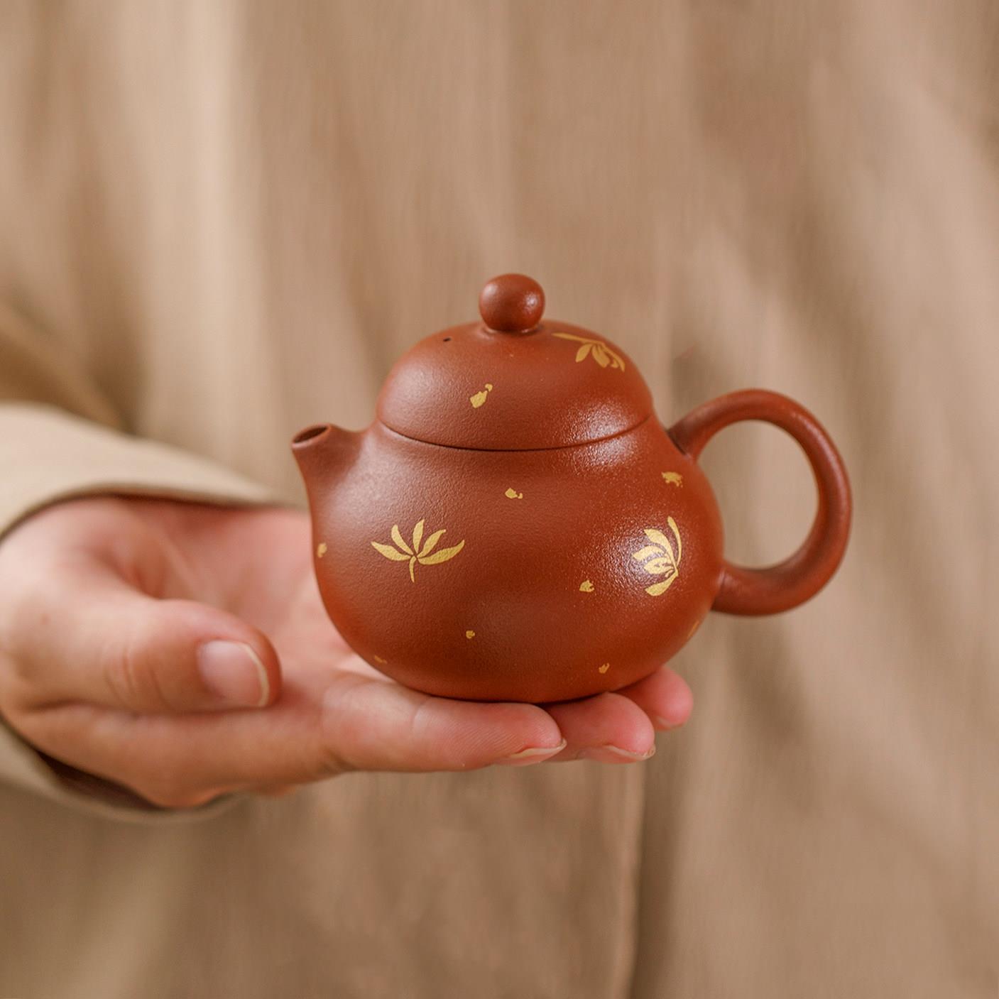 朱泥手工紫砂壶一人饮精致单人茶具文旦壶年轻人泡茶壶迷你小品壶