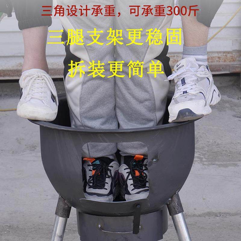 柴火灶烧木柴家用烤火土灶台室内农村节能铁锅炖炉灶一体冲压炉子