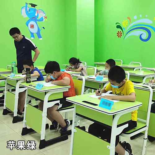 学生课椅中小学生训培班补习辅导班单人双人升降桌培训机融逸班构