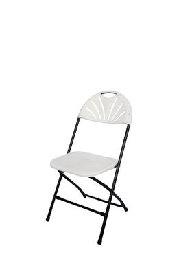 注塑片式折叠椅 PP白色坐椅 休闲户外椅子 花靠背塑料折椅 注塑椅