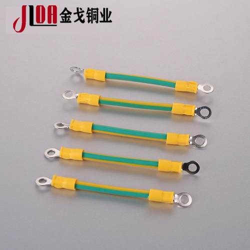 新款直销光伏接地线桥架跨机房设接地线铜芯BVR黄绿双色光伏电池