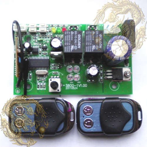 通用型 滚动码翻板门控制器 车库门电机控制板 电动门控制器 24V