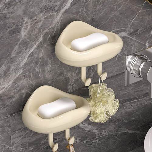 Cream Cloud Fatty Soap Box Wall-Mounted Bathroom Storage She