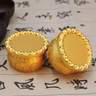 2025新款元宝聚宝盆吉祥如意招财双鱼聚宝盆装满元宝金属工艺品摆