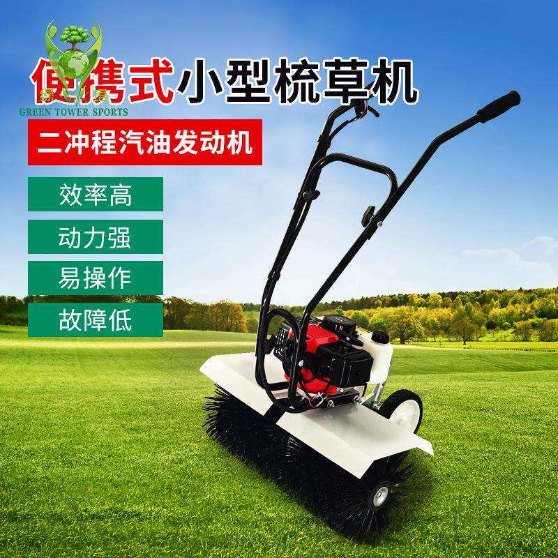 人造草坪充砂梳理机 刷草机 汽油梳草机 手扶式梳草机 扫灰机