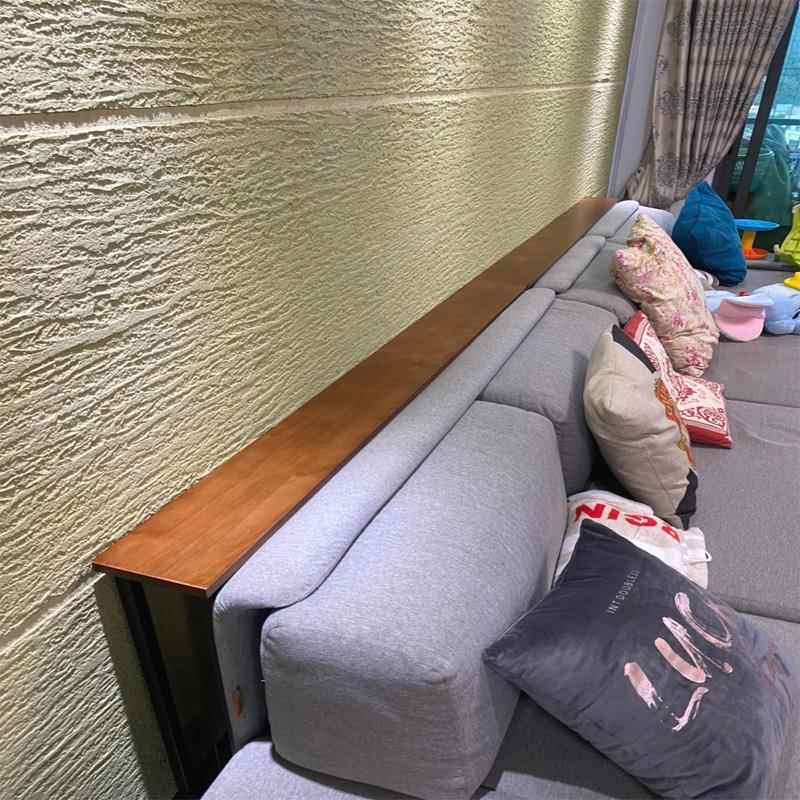 0A沙发后置物架床后靠墙纳架实木缝长条窄桌背柜高书脚TYS1225落