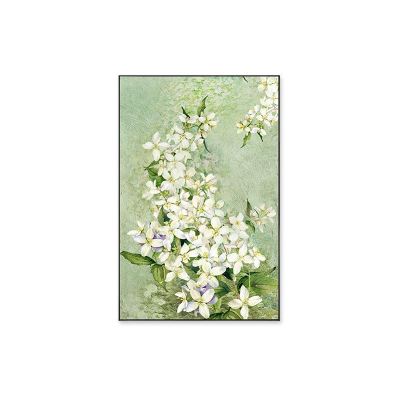 落地装饰画背景画挂画玄关客厅大幅墙壁画画肌理沙发现代花卉绿色