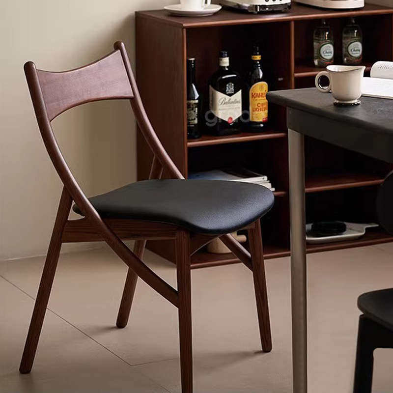 创意日式中古椅子家用实木餐椅靠背椅设计师休闲椅轻奢单椅书桌椅,住宅家具,餐椅,淘宝优惠券,粉丝福利购,淘宝优惠卷