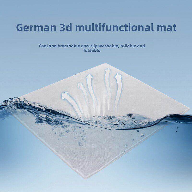 3D纤维薄床垫透气防潮免胶可洗卷护填充层芯材4D5D可折叠定制