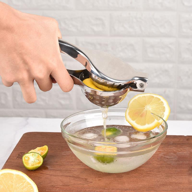 柠檬夹子304不锈钢柠檬夹多功能压汁器大号手动水果手压式