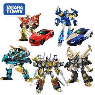 TOMY/多美卡地球先锋队声光变形救援机器人合体组合儿童玩具礼3岁