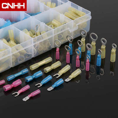 电商货源480pcs防水热缩端子盒装 中接端子组合绝缘接线端子