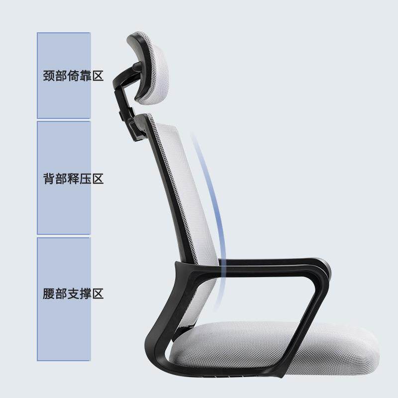 办公椅019护腰靠电脑椅会议椅可背升降转椅舒适久坐学习椅人体工
